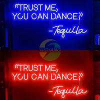 Tequila Neon Light Trust Me You Can Dance Tequila Neon Bar Club Cafe Wall Decor Art Custom Neon Lights