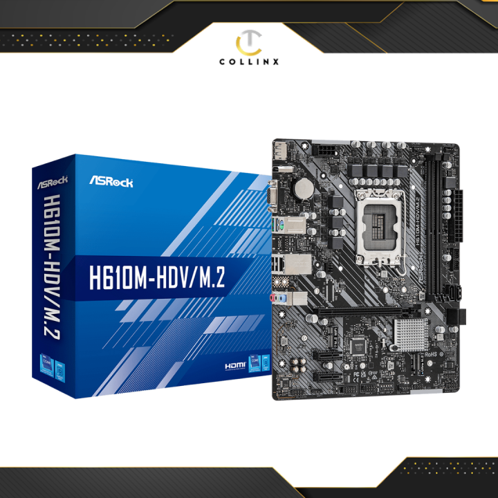 asrock h610m hdv m 2 micro atx lga1700 motherboard