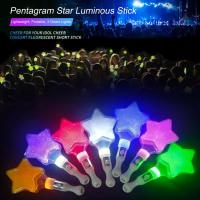 Luminous Stick Funny Delicate Multipurpose Pentagram Star Cheer Stick สำหรับงานปาร์ตี้ Cheer Stick Glow Stick