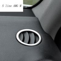 Car Styling AC Outlet Trim Air Outlet Frame Decoration Auto Stickers Covers For Mercedes Benz C Class W204 C180 C200 2008-2014