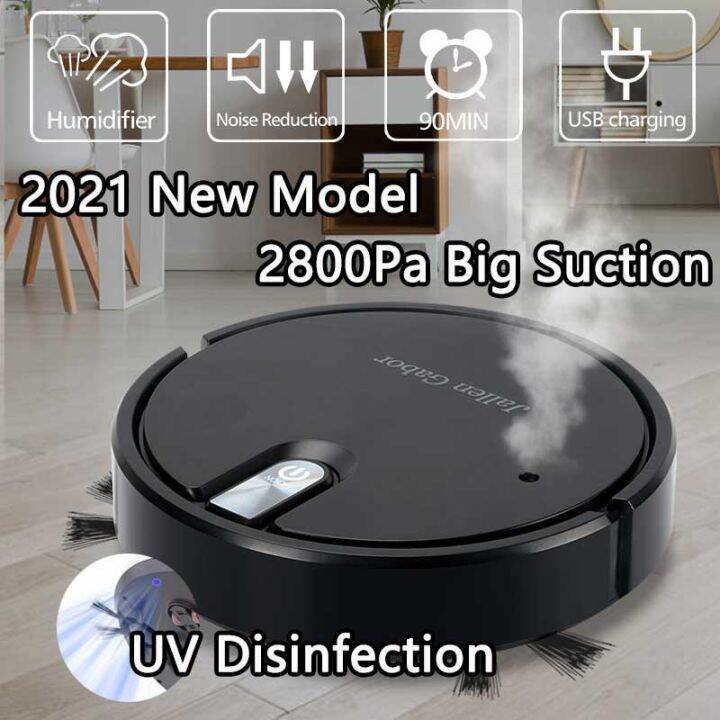 Fully Automatic 3in1 Smart Robot Vacuum Cleaner USB Charging Sweeping