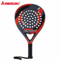 Kawasaki Brand Padel Tennis Carbon Fiber Soft EVA Face Tennis Paddle Racquet Racket with Padle Bag Cover With Free Gift