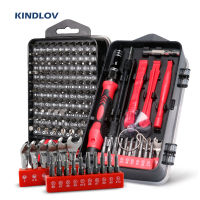 KINDLOV ชุดไขควง 138 In 1 Magnetic Torx Phillips Screw Bit Kit With Electric Driver Remover Wrench Repair Phone PC Tool-pangyh