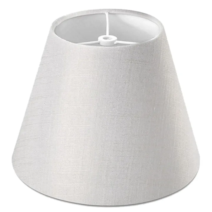 Lamp Shade Linen Fabric White, Cylinder Lamp Shade Small