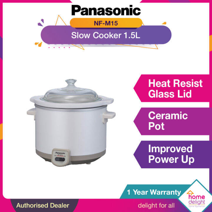 Panasonic Slow Cooker 1.5L NFM15 Lazada