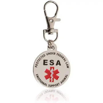 ESA or Service Dog ID Holder  Leather ID Holder with Lanyard