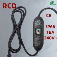 16A Non-Latching In-Line Safety RCD IP66 Rated Black Provides Safety Against Electric Shock Ewireable Inline  Circuit Breaker Breakers Load Centers  F