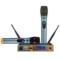 ?สุดพิเศษ (ความถี่ใหม่ 803-806 MHz) ไมโครโฟนไร้สาย UHF ไมค์ลอยคู่ WIRELESS Microphone รุ่น A-ONE A-111 สุดว้าว ไมโครโฟนไลฟ์สดไมโครโฟนจิ๋ว