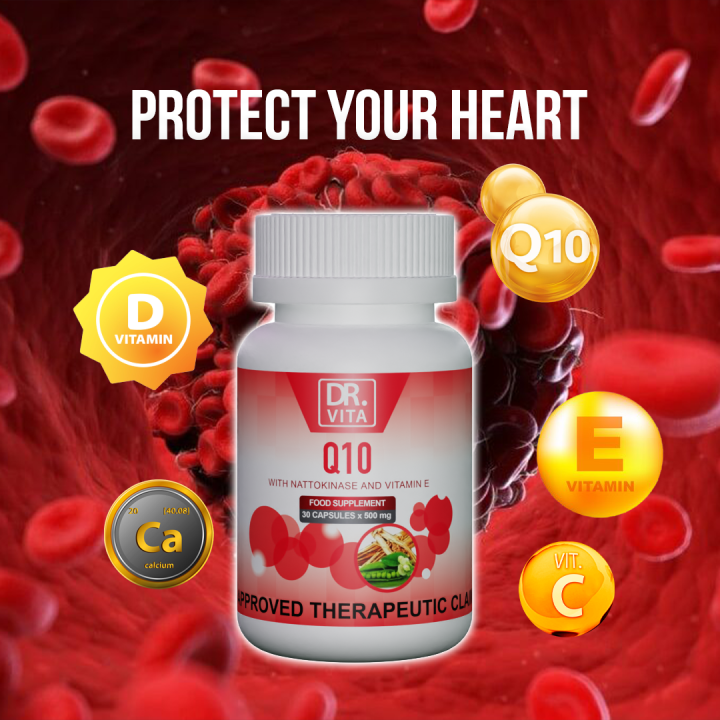 Dr Vita CQ10 with Nattokinase and Vitamin E Heart Health Vitamins