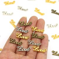 50Pcs Love Metal Label Silver Gold Bronze Handmade Labels Metal Tags for Clothes Sewing Accessoreis Embellishment Hair Ties Labels