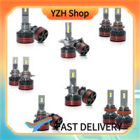 YZH Shop หลอดไฟไฟหน้ารถมอเตอร์ไซค์แบบ LED A3 1คู่ไฟ10-32V 60W 6000LM 6000K หลอดไฟอะไหล่ไฟหน้าสุดสว่าง IP68กันน้ำอุปกรณ์ตกแต่งรถยนต์