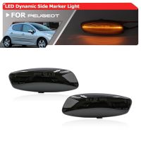 Fits For Peugeot 207 308 3008 5008 RCZ For Citroen C3 C4 C5 DS3 DS4 Smoked Lens Dynamic Sequential Amber Led Side Marker Lights