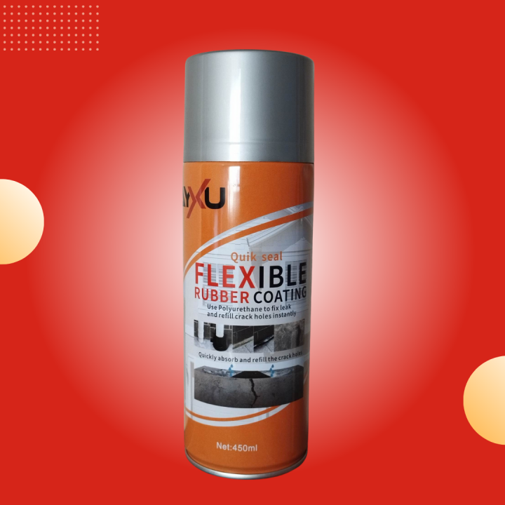 AYXU Quick Seal Flexible Rubber Coating REPAIR SPRAY 450ML WaterProof