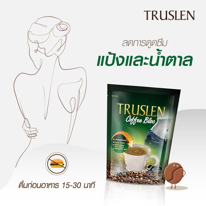 truslen-coffee-bloc-ทรูสเลน-คอฟฟี่-บล็อค-6-กล่อง-ลดการดูดซึม-แป้งและน้ำตาล
