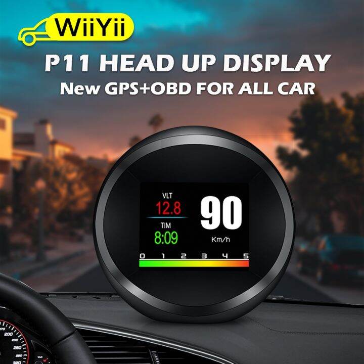 wiiyii-p11-obd2-gps-auto-hud-display-car-speedometer-turbo-boost-temp-eletronicos-gauge-code-reader-car-projetor