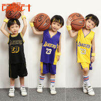 Los-Angeles-Lakers Jersey Basket สำหรับเด็กเด็กผู้ชายเด็กผู้หญิงฤดูร้อนหมายเลข23 Jame-S ผ้าเจอร์ซี่กีฬาเด็กทารกประสิทธิภาพชุดบาสเก็ตบอลพิมพ์0000