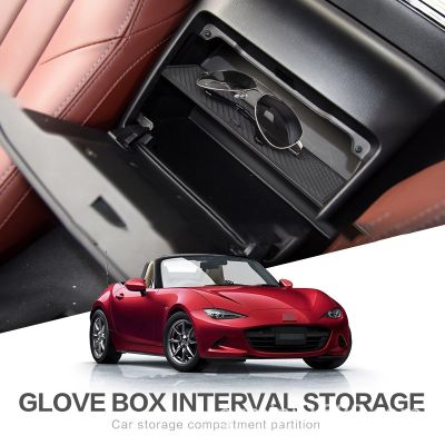 แผงกั้นกลางที่วางแขนรถ {Automobile accessories} ของตกแต่งช่องเก็บตกแต่งสำหรับ Mazda MX-5 RF MIATA 2019