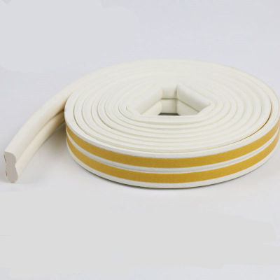 10 Meters Self-adhesive Door and Window Sealing Strip Glass Window Anti-collision DIPE Rubber Strip Foam Sound Insulation Strip