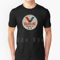 Valvoline Racing Sign T Shirt Cotton Diy Print Cool T Valvoline Texaco Castrol Leo Racing Engine Cars 100% cotton