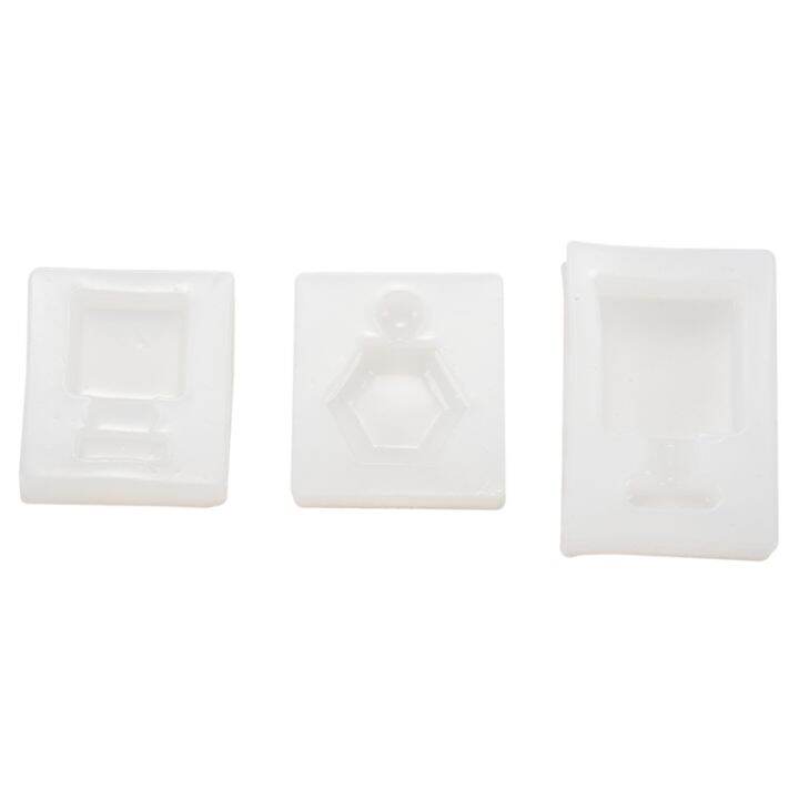 3 Epoxy Resin Molds Silicone Jewelry Molds for Pendant Necklace