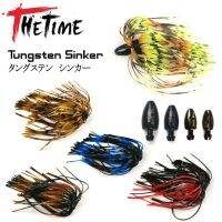 【lz】✉  Thetime-texas equipamento pesca saia de borracha chumbada tungstênio 1/4-3/4 oz peso baixo acessórios da atração 7-21g novo