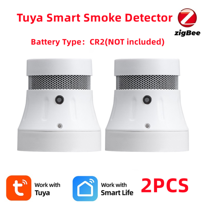 E Life Smart Store Zigbee Tuya Smart Smoke Detector Alarm Fire