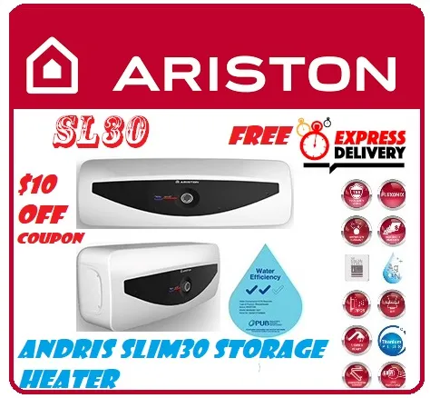 Ariston heater Andris slim sl20 20 L storage water heater FREE Express  Delivery | Lazada Singapore