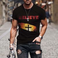 Believe Tshirts Mens Tshirt Print Anime Tshirts Wolf Custom Man Clothes