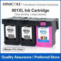 Pz27 HINICOLE ตลับหมึกรีฟิล901XL 901สำหรับ HP 901XL เครื่องพิมพ์ Officejet J4530 J4524 J4540 J4550 J4580หมึกเครื่องพิมพ์ J4585