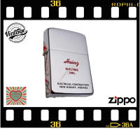 VINTAGE-Zippo Heinz Electric Inc., 100% ZIPPO Original from USA, perfect condition, unfired. Year 1971. MINT in small box