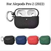 เคสสำหรับ Airpods Pro 2,เคสหูฟังครอบคลุมหูฟังไร้สายเนื้อลิ้นจี่หรูหราสำหรับ Apple Air Pod 3 Pro 2nd 2022 1 Casing PC