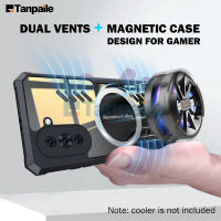 Tanpaile Cooling Magnetic Case สำหรับ Huawei Nova 10 Pro 9【 E-Sports King】Shockproof Breathable Magsafe Ultra-Thin Bumper Protection Graphene การกระจายความร้อนโทรศัพท์ปลอกหุ้มสีดำ