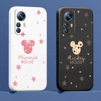 Casing ponsel Xiaomi untuk Xiaomi Mi 13 12S 12 12X 12T 11i 11T 11 10 10S 10T Pro Lite Ultra 5G lucu Mickey Minnie Mouse seni tali cair