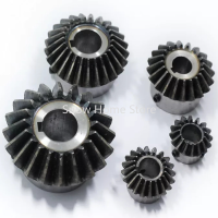 2PCS Bevel Gear 2M 20ฟันด้านในรู 8/10/12/14/15/16/17/18/19/20 Mm 90 องศาตาข่ายเหล็กสกรูM5-BIANO