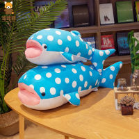 Blue Plush Toy Whale Simulation Sea Animal Pillows Cushions Home Gift Kids Decor