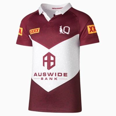 Jersey Run S-M-L-XL-XXL-3XL-4XL-5XL [hot]QLD Rugby size Captains Maroons 2023