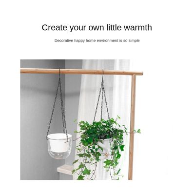 Hanging Flowerpot Self Absorbing Water Hanging Planter Plastic Planter Hydroponic Soil Cultivation Lazy Flower Pot 2Pcs