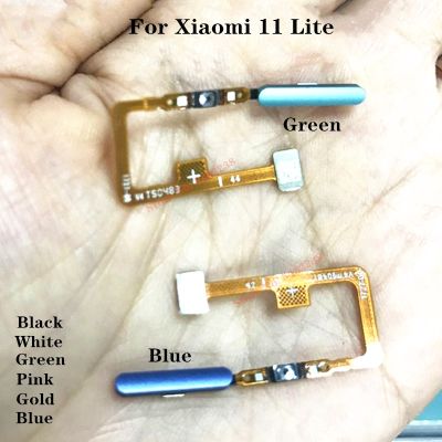 【CW】 100 Original Fingerprint Sensor For Xiaomi Mi 11 Lite 11lite Touch ID Home buttons Scanner Unlock key Flex cable