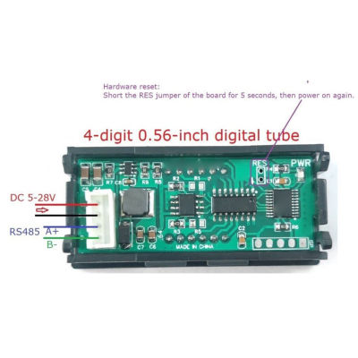 หลอดไฟ LED โมดูลแสดงผล DC 5-28V,อุปกรณ์เชื่อมต่อ RS485 RS485 4หลักสำหรับสตาร์ทอัพปรับได้0.56in