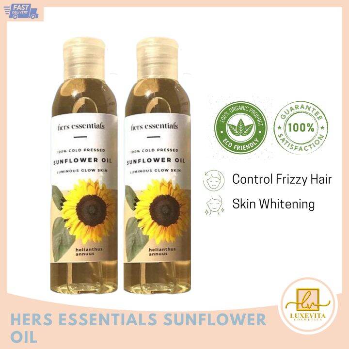 LUXEVITA Hers Essentials Sunflower Oil Natural Cold Pressed Carrier Oil