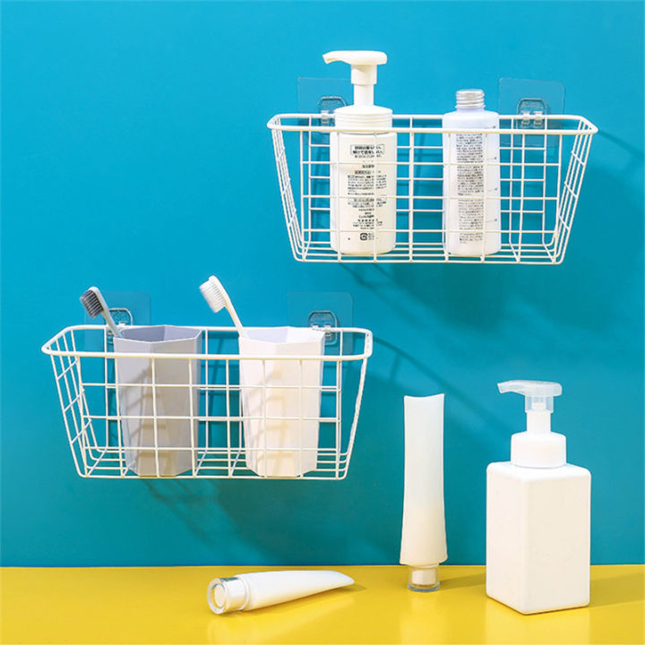 wall-shelves-bathroom-kitchen-hanging-basket-household-shower-storage-rack-toilet-corner-organizer-shampoo-holder-no-drill