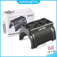 Lexiang Toys SKYRC SK-400008-15พัดลมทำความเย็นมอเตอร์คู่พร้อมตัวเรือนฮีทซิงค์55มม. ใช้ได้กับเครื่องวัดระดับ1/5 Traxxas Arrma Mobil Remote Control