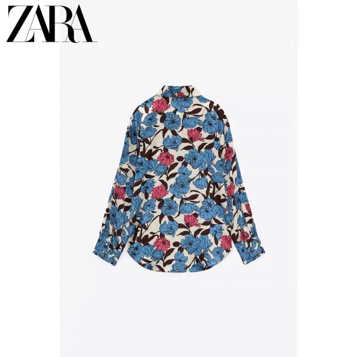 zara-ฤดูใบไม้ร่วงและฤดูหนาว-ใหม่-เสื้อผ้าผู้หญิง-พิมพ์ลายดอกไม้-เสื้อเชิ้ต-x1