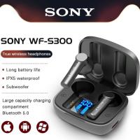 SONY WF หูฟัง S300 ชุดหูฟังไร้สายบลูทูธ V5.0หูฟังชนิดใส่ในหูกีฬาหูฟังบลูทูธพร้อมกล่องชาร์จ