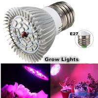 หลอดไฟ LED Grow AC85-265V สำหรับปลูกพืชในร่มหลอดไฟฟูลสเปกตรัมแบบ E27แสงปลูก