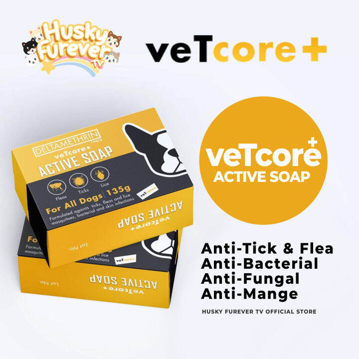 Vet Core+ Active Soap Anti Tick & Fleas 135g (Deltamethrin) | Lazada PH