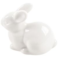 Cute Mini White Ceramic Rabbit Home Decoration Ornaments Mini Landscape Craft Jewelry White Porcelain