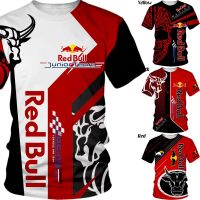 แฟชั่นใหม่ Redbull แข่งเสื้อยืดผู้ชายฮิปฮอปถนนสวมใส่สบายๆ Moto แข่งแขนสั้นผู้ชายเสื้อยืดคอกลมด้านบนเสื้อยืด XS-4XL