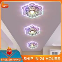 ZZOOI Modern LED Crystal Ceiling Lights Hallway Living Room Bedroom Chandelier Lamp Simple Porch Aisle Corridor Lighting