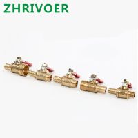 ✢◆ Brass Barbed ball valve 1/8 39; 39; 1/2 39; 39; 1/4 39; 39; Male Thread Connector Joint Copper Pipe Fitting Coupler Adapter 4-12 Hose Barb